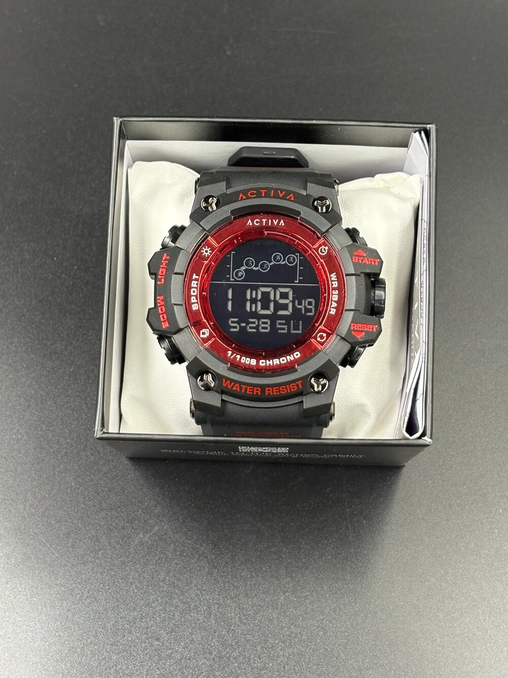 Activa Summit X by Invicta Digital Sports Watch Model ACW8082 Red/Black New